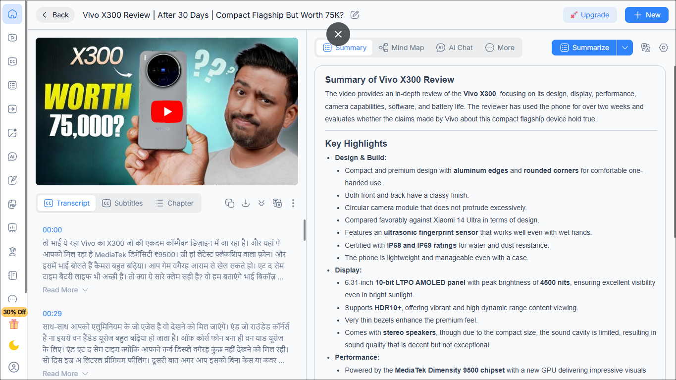 Best AI Tools to Summarize YouTube Videos 3