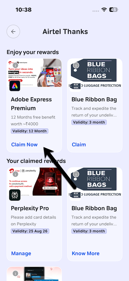 How to activate Adobe Express Premium using Airtel 6