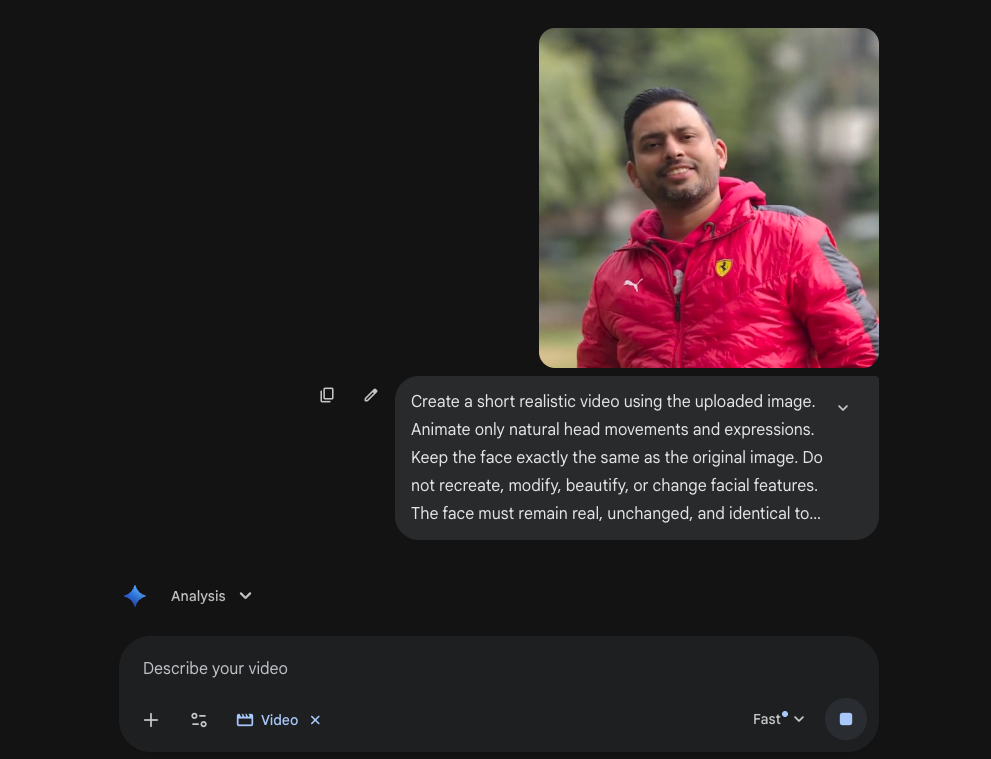 AI videos without face alteration 2.085