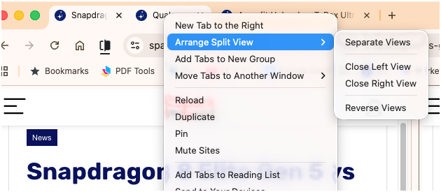 How to Enable Split View on Google Chrome 3