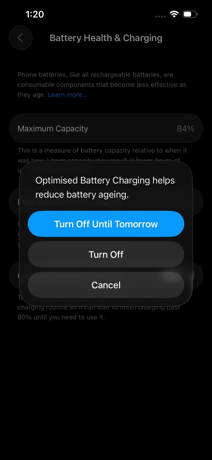 Should I Turn Off Optimized Battery Charging on iPhone 5