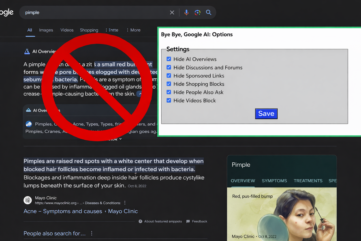 How to Hide Google AI Overviews with a Chrome Extension 4