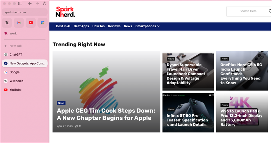 Best Browsers for Mac with Vertical Tabs – ARC
