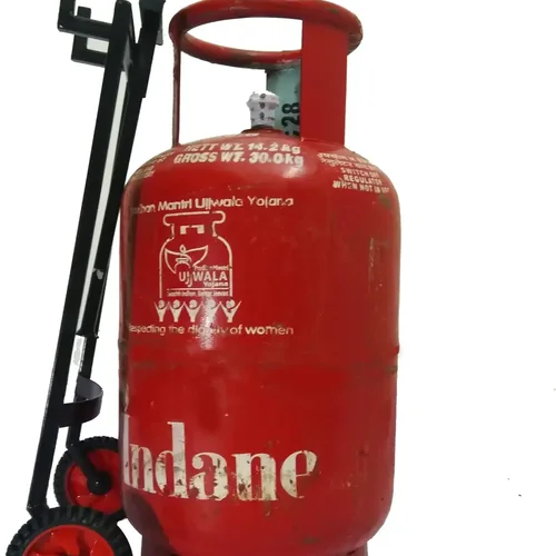 LEKSHYA Heavy Duty Gas Cylinder Trolley with Wheels