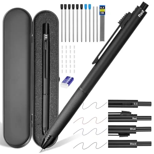 AUAUY 4-in-1 Writing Instrument with Ballpoint Pen