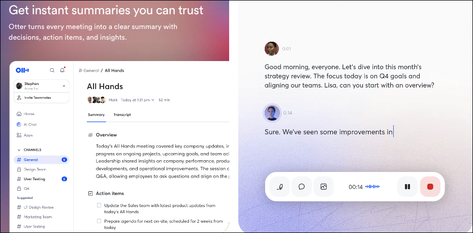 Best AI Meeting Note Tools for Business Analysts - otter