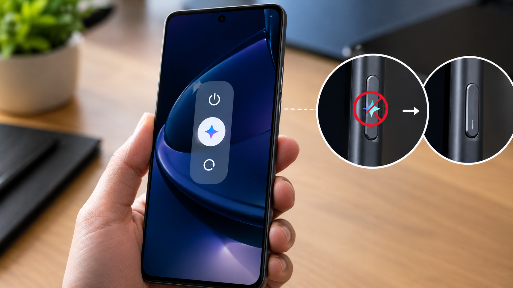 How to Remove Gemini from the Power Button on Motorola Phones