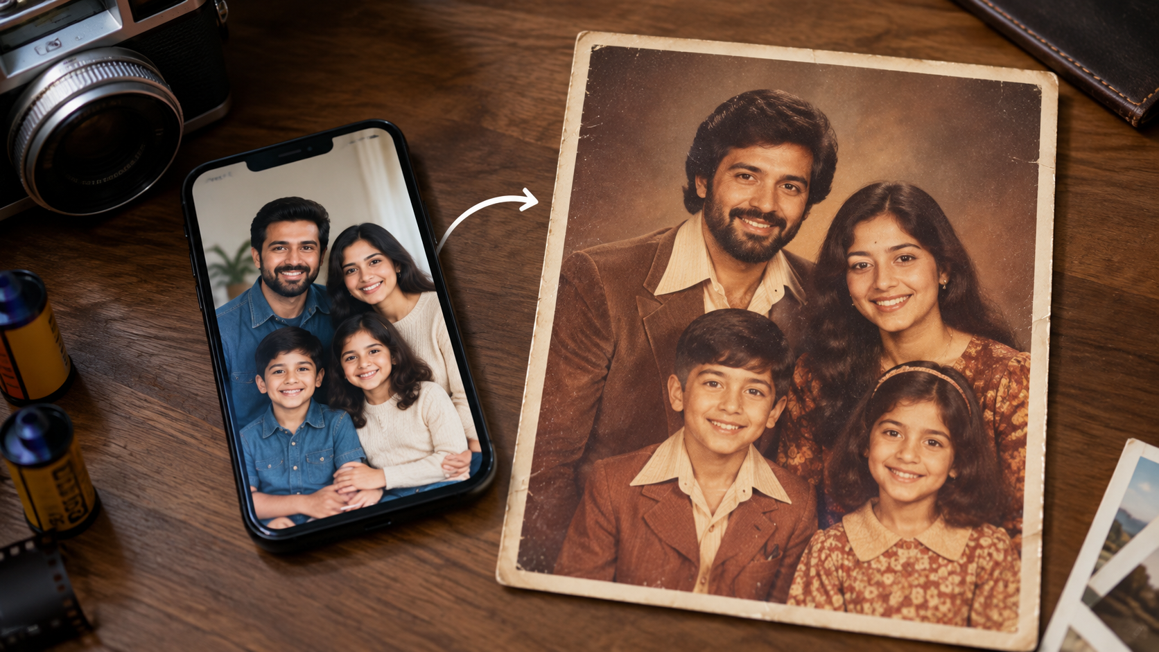 How to Turn Your Family Photo into a 1980s Portrait